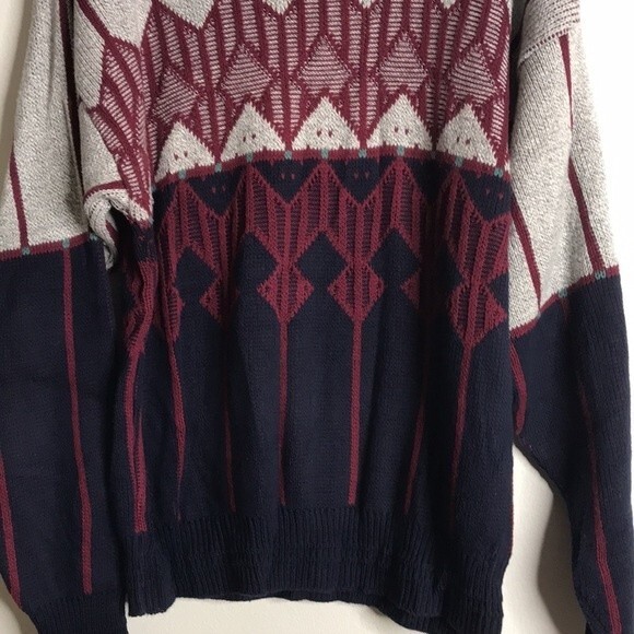 Vtg jantzen unisex pullover sweater size large made in USA retro cute - Picture 3 of 12